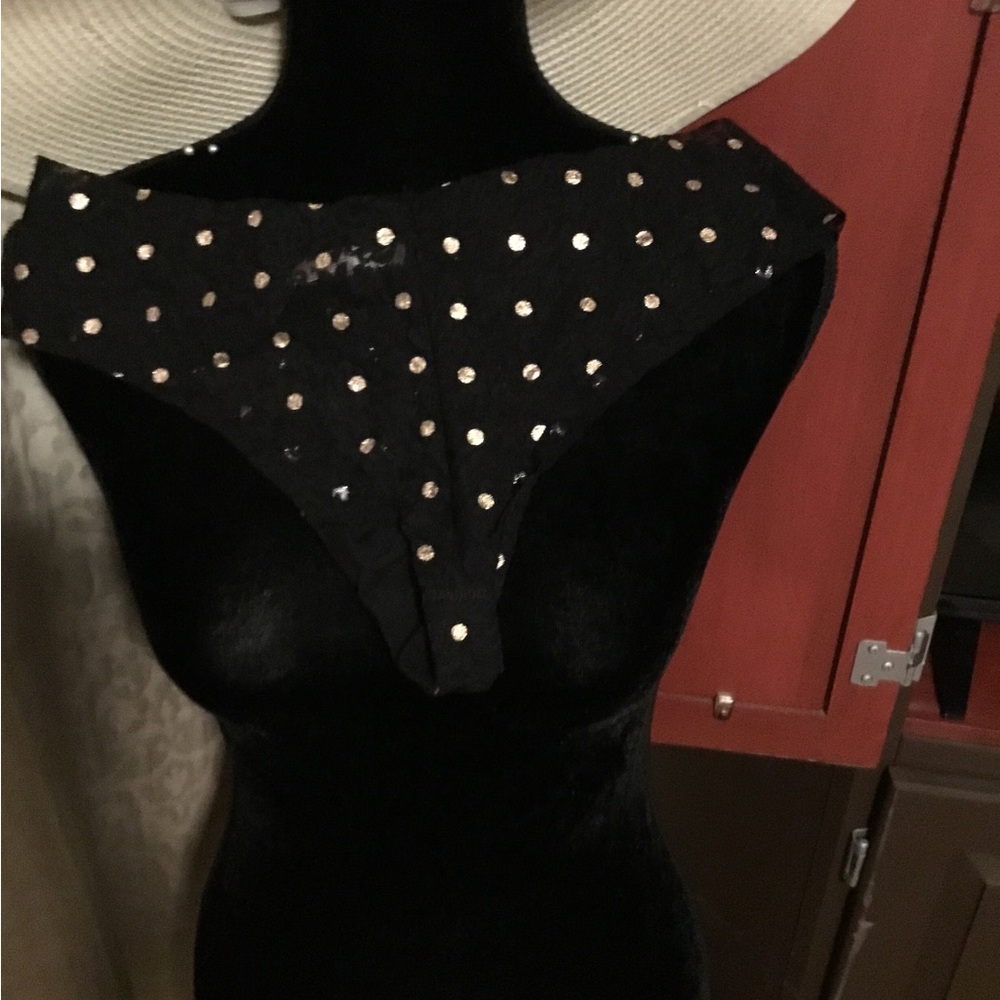 Black Sequin Embellished Panties
